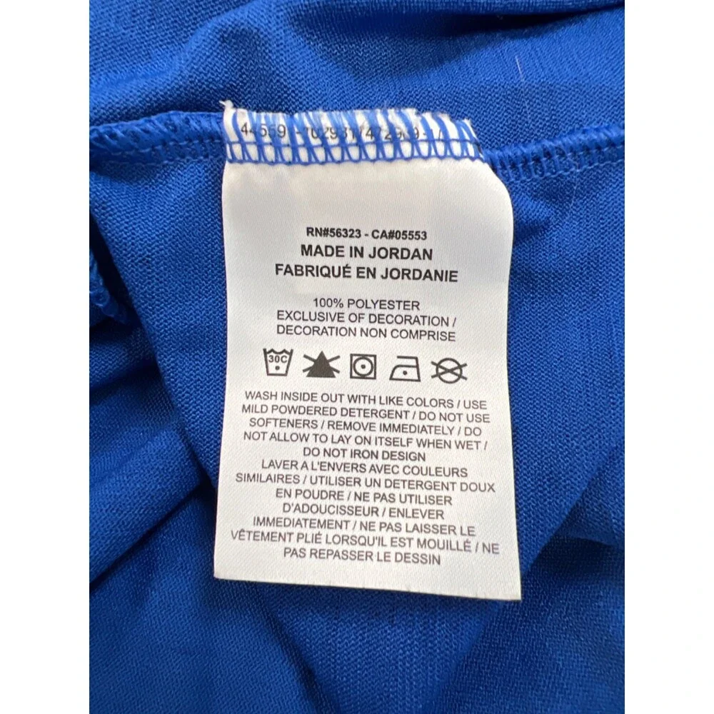 Nike Men's Blue Dri-Fit Miler Sleeveless Running Tank Top - S